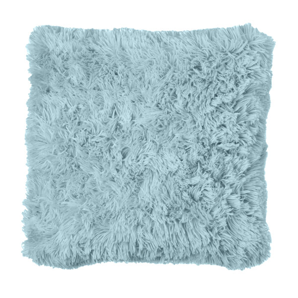 Light blue outlet fluffy pillow